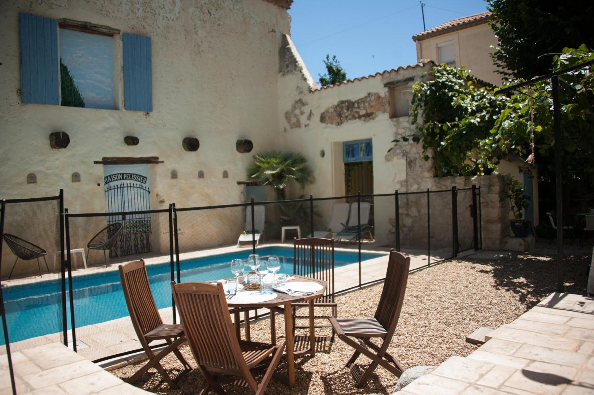 Maison Pelissier Bed And Breakfast With Sweeming Pool Cuxac-dʼAude Exterior foto
